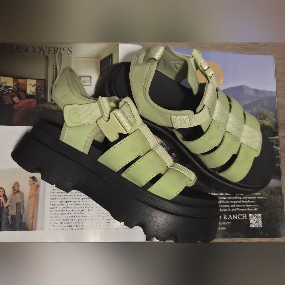 UGG Light Green Platform Sandals - image 1